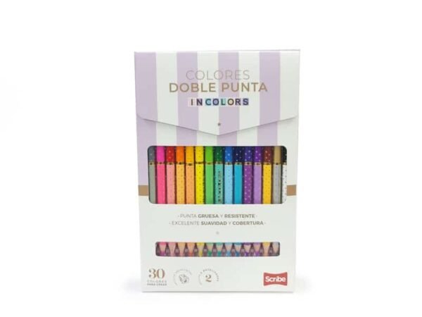 Colores Doble Punta x 15 Unidades