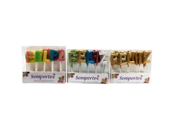 Velas Feliz Cumpleaños de Letras
