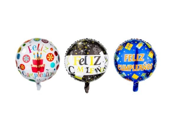 Globos de Feliz Cumpleaños Metalizados