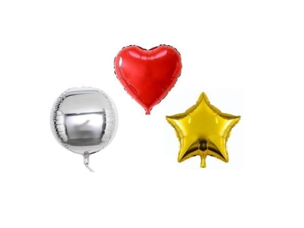 Globos de Estrella / Corazón Metalizados