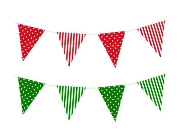 Banderín Plástico Polka / Rayas