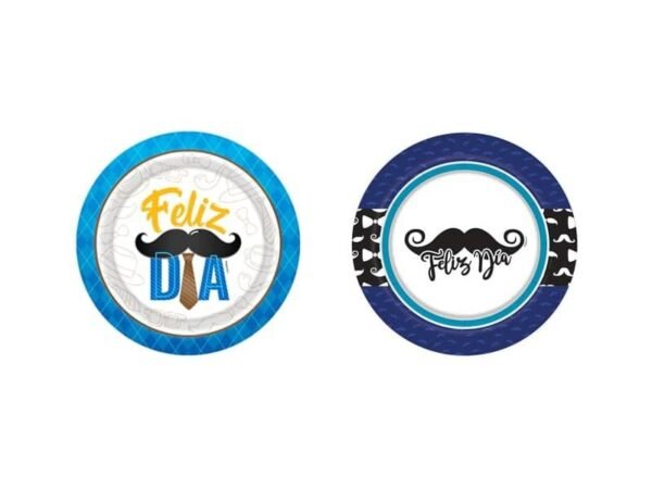 Platos Estampados Feliz Día Papá