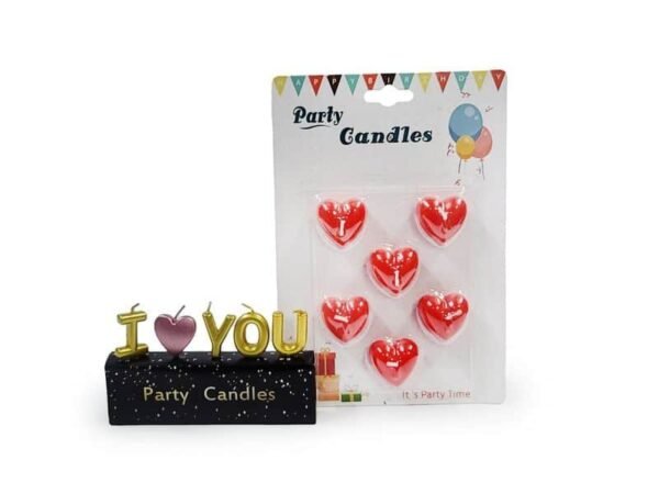 Velas con motivo de Amor