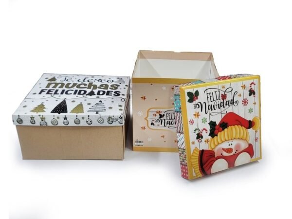 Cajas Impresas con Motivo de Feliz Navidad