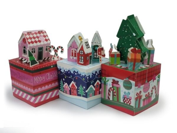 Cajas Impresas con Motivo de Feliz Navidad