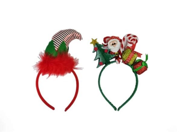 Diademas con Aplicaciones Navideñas
