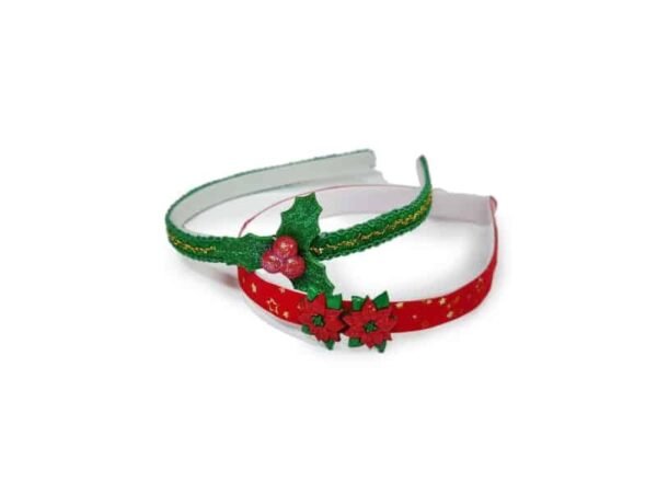 Diademas con Aplicaciones Navideñas