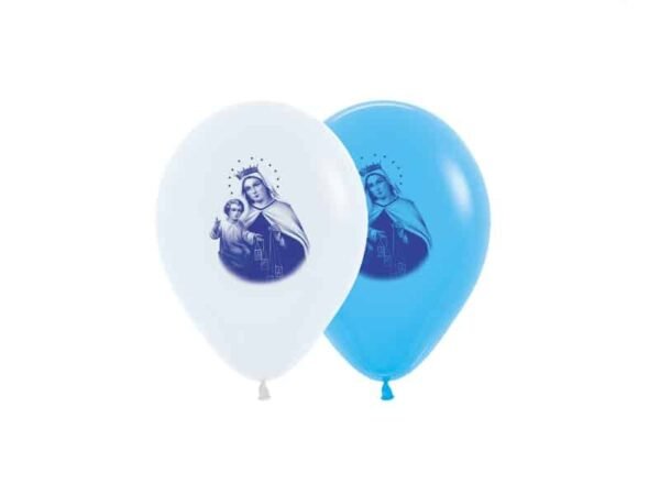 Globos Estampados de la Virgen del Cármen